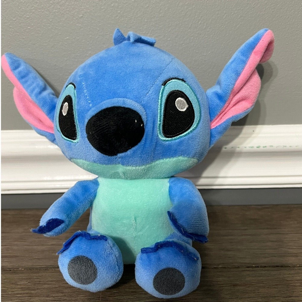 Disney Lilo & Stitch Plush Stuffed Animal Suction Cup Window Cling Blue 7 inch